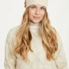 Aran Hat with Pom Pom - Natural