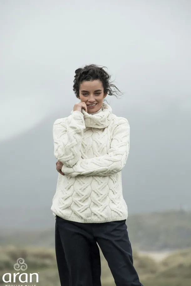 Aran Super Soft Chunky Cowl Sweater
