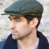 Kerry Peak Cap Green Herringbone 27