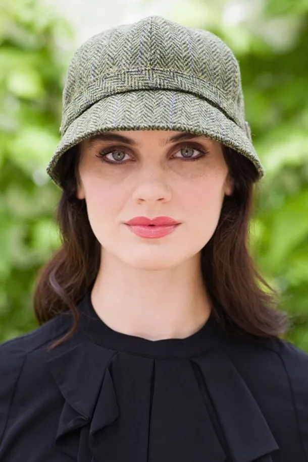 Ladies Green Irish Flapper Cap Col: 51