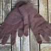 100% Lambswool Gloves Dark Brown