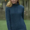 Luxurious Cable Knit Sweater - Teal