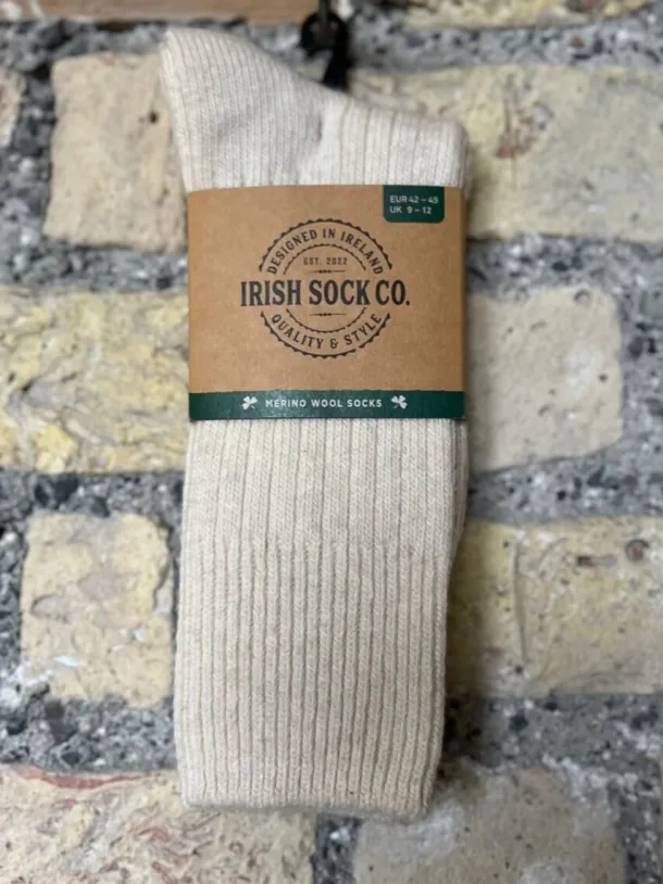 Mens Merino Wool Socks Natural