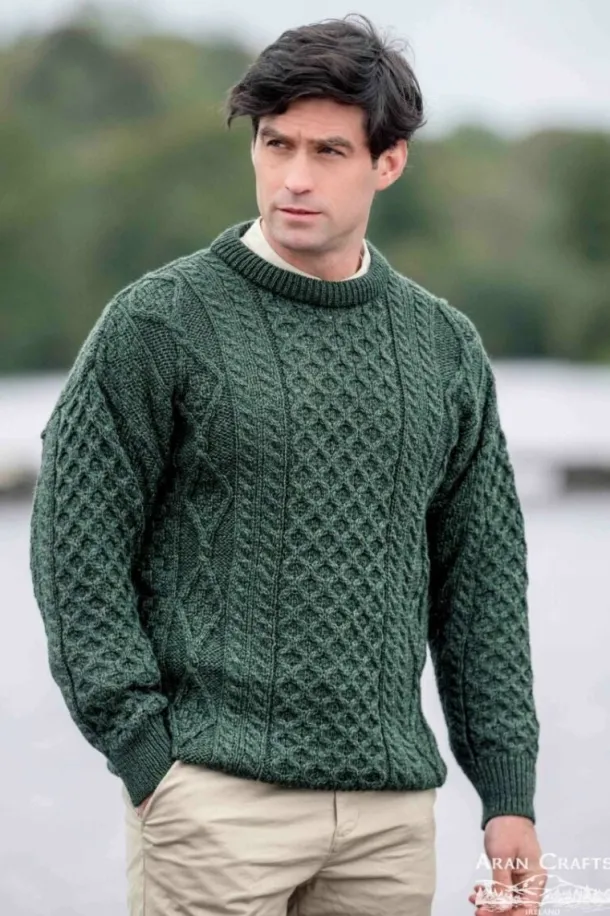 Super Soft Crew Neck Sweater Army Green